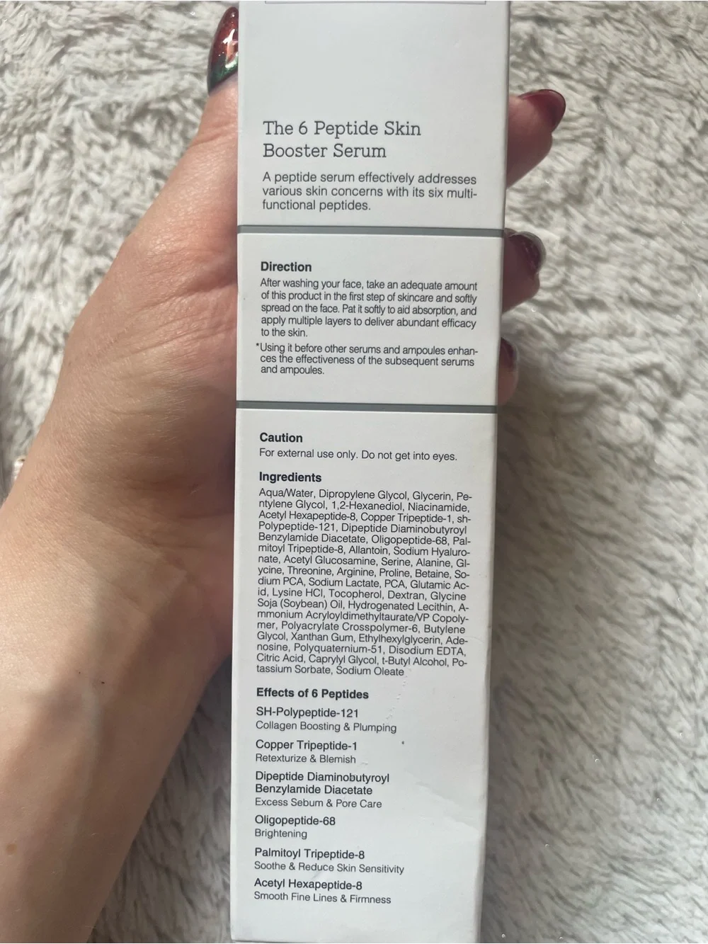 *New* COSRX The 6 Peptide Skin Booster Serum - White